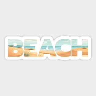 Beach Design Sticker